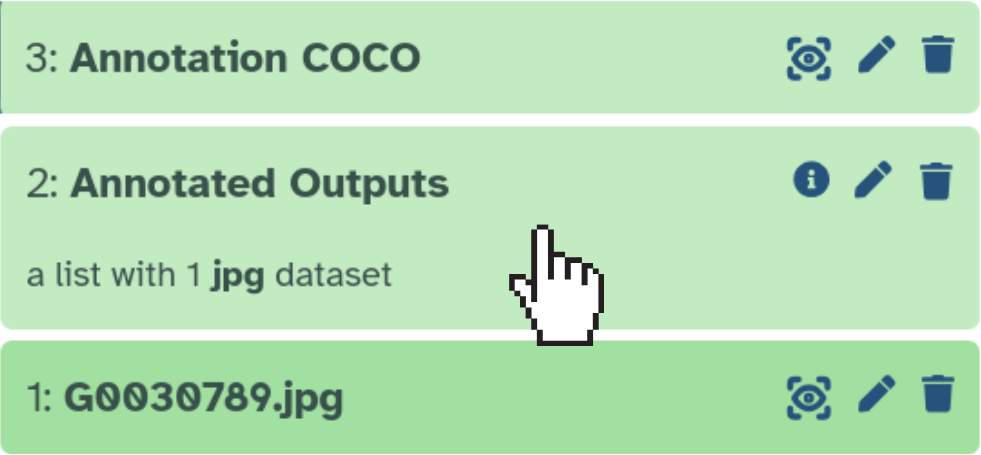 Click on Annotated Outputs. 