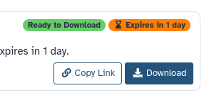 history export destination selection menu. 