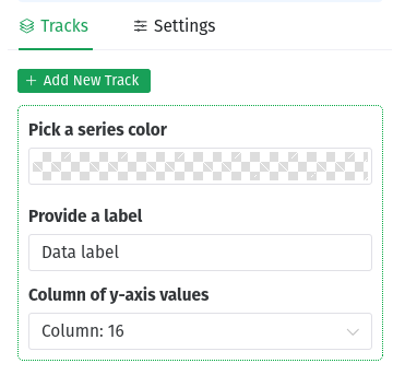 track configuration. 