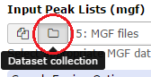 Dataset collection button. 