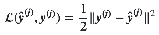 Quadratic loss function