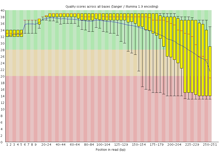 FastQC output plot. 